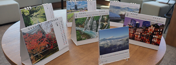 卓上カレンダー写真